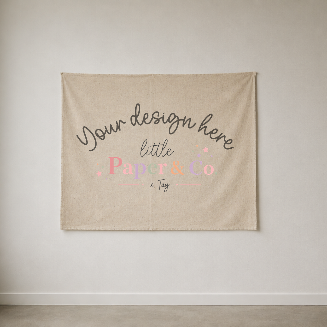 Hand Painted Canvas Banner