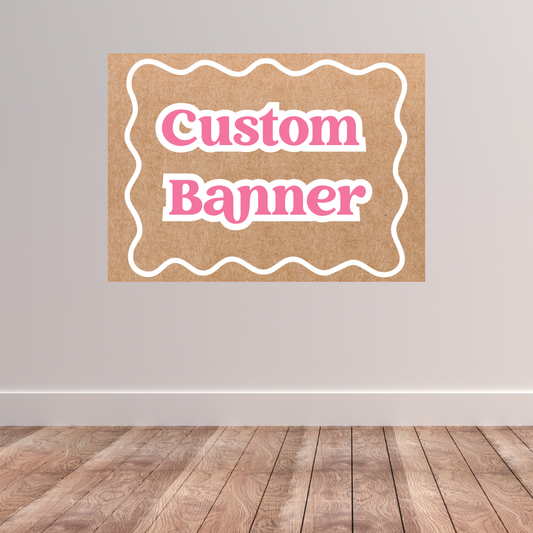 Hand Painted Custom Banner