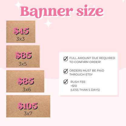 Hand Painted Custom Banner