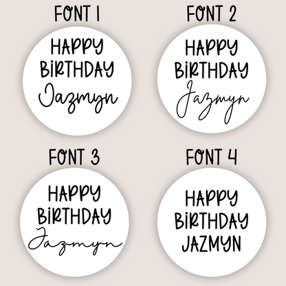 Custom Acrylic Birthday Cake Topper