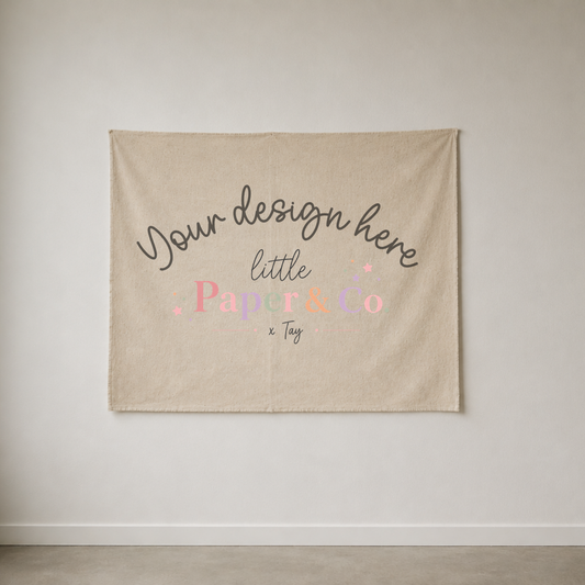 Hand Painted Canvas  Banner