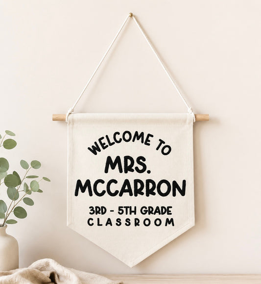 Custom Classroom Canvas Banner