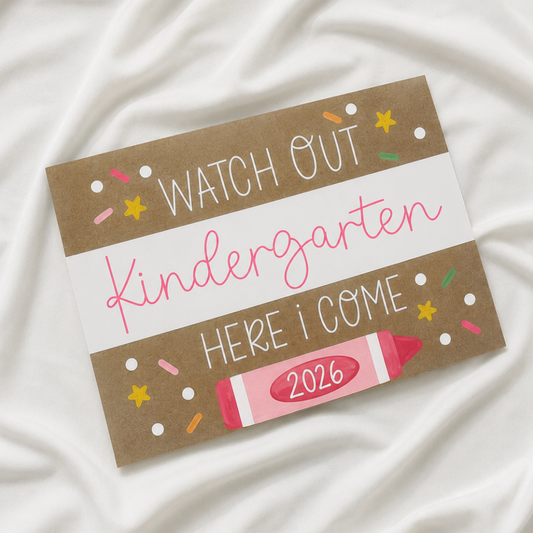 Personalized First Day of School Sign